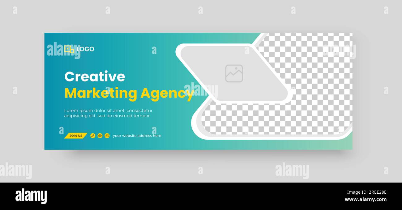 Business Marketing Social Media Cover-Vorlage professionelles Bannerdesign Stock Vektor