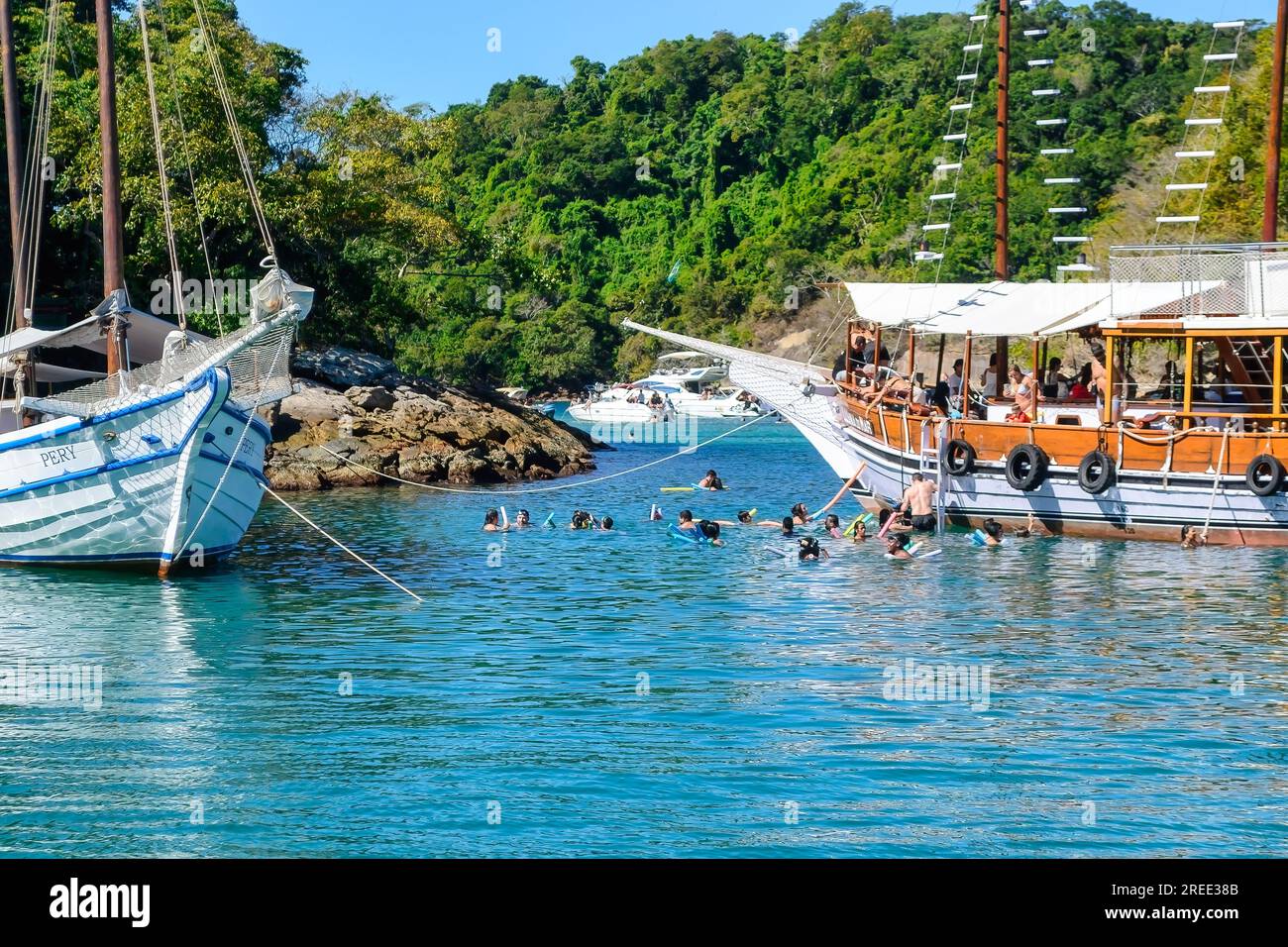 Angra dos Reis Tourism Scenes, Rio de Janeiro, Brasilien Stockfoto