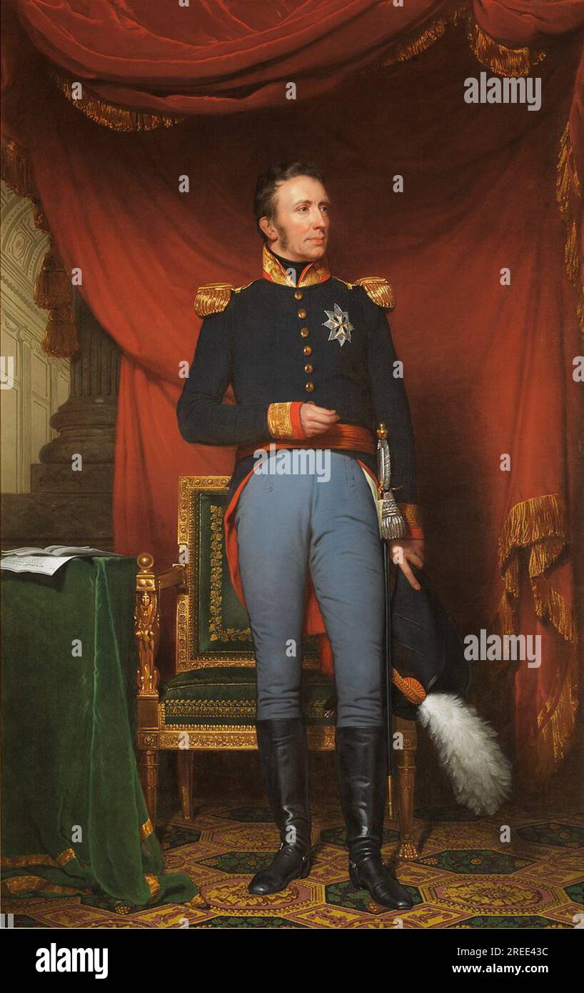 Porträt von König Willem I (1772-1843) 1816; 1816 von Charles Howard Hodges Stockfoto