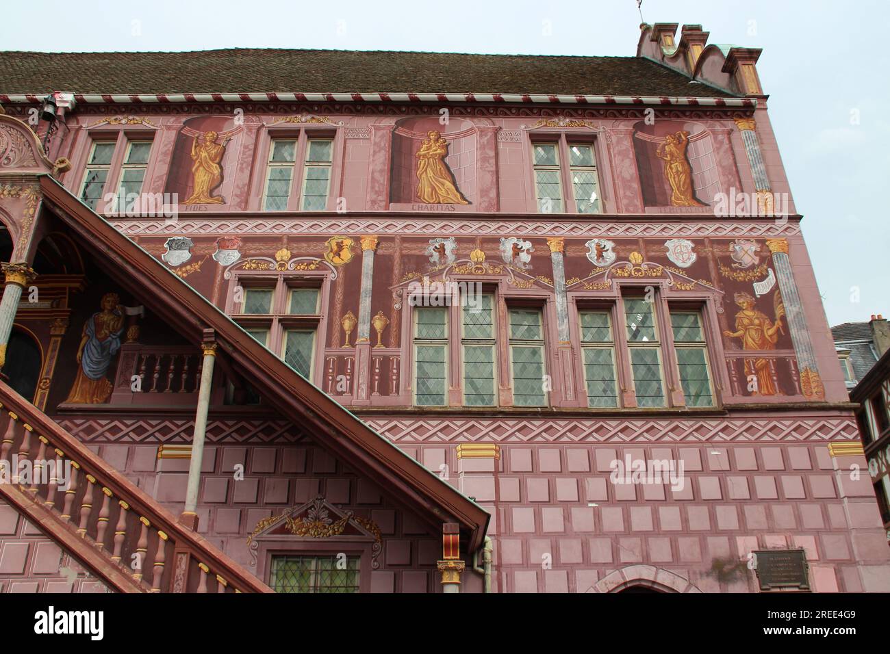 Ehemaliges Rathaus in mulhouse im elsass (frankreich) Stockfoto