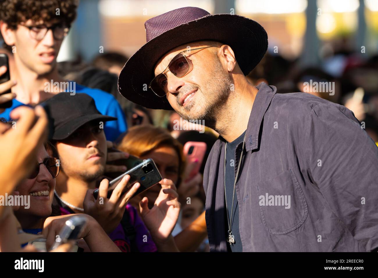 Giffoni Valle Piana, Salerno, Italien. 27. Juli 2023. Joe Bastianich nimmt am 27. Juli 2023 am Giffoni Film Festival 2023 in Giffoni Valle Piana, Salerno, Italien (Kreditbild: © Francesco Luciano/ZUMA Press Wire) NUR REDAKTIONELLER GEBRAUCH! Nicht für den kommerziellen GEBRAUCH! Stockfoto