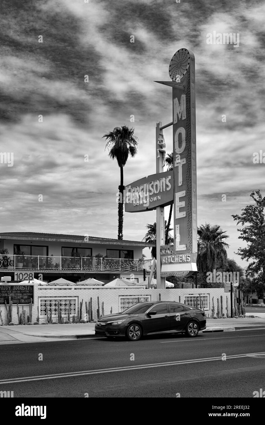 Las Vegas Motel, Downtown Las Vegas, Nevada. Stockfoto