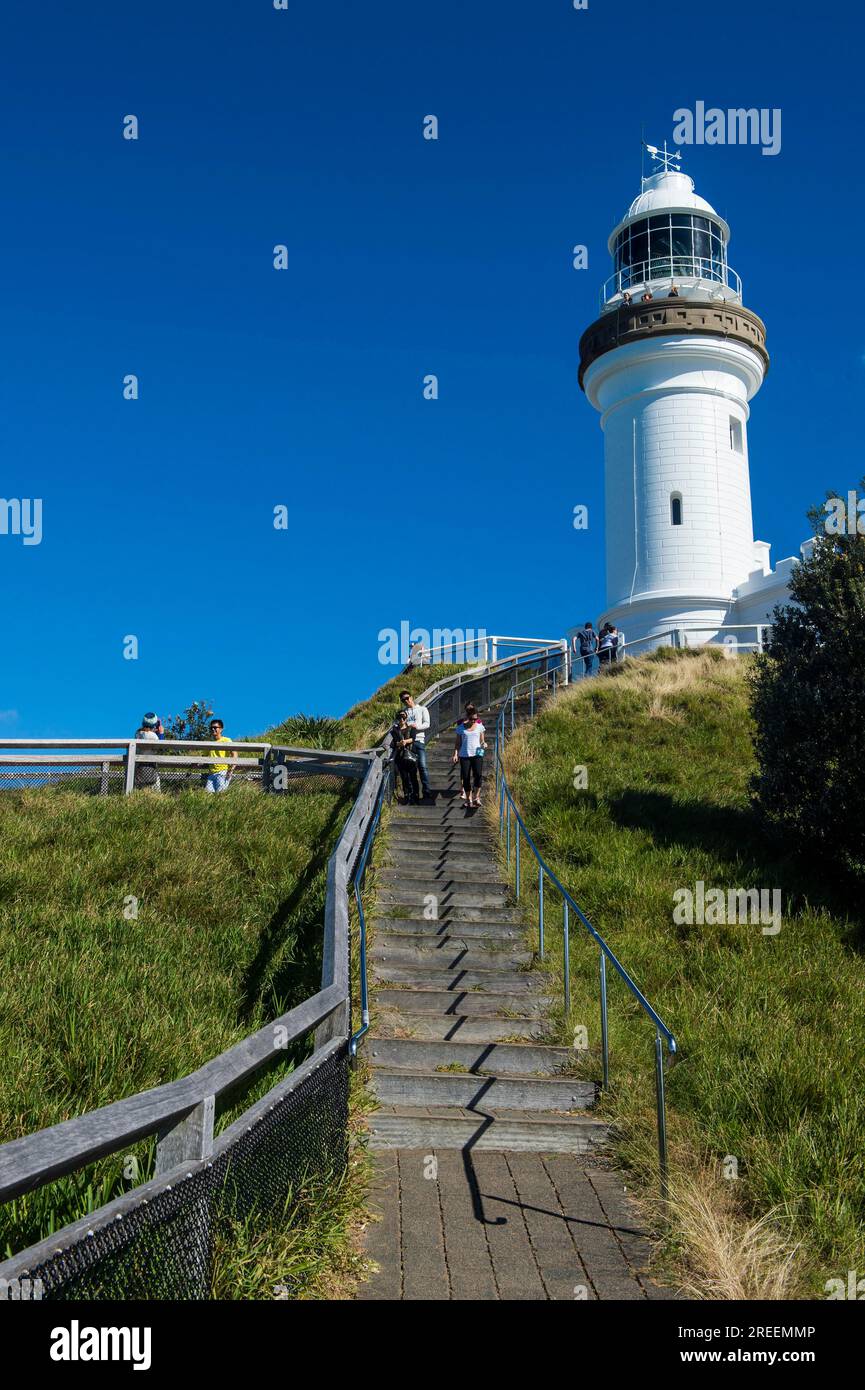 Cape Byron Leuchtturm, Byron Bay, Queensland, Australien Stockfoto