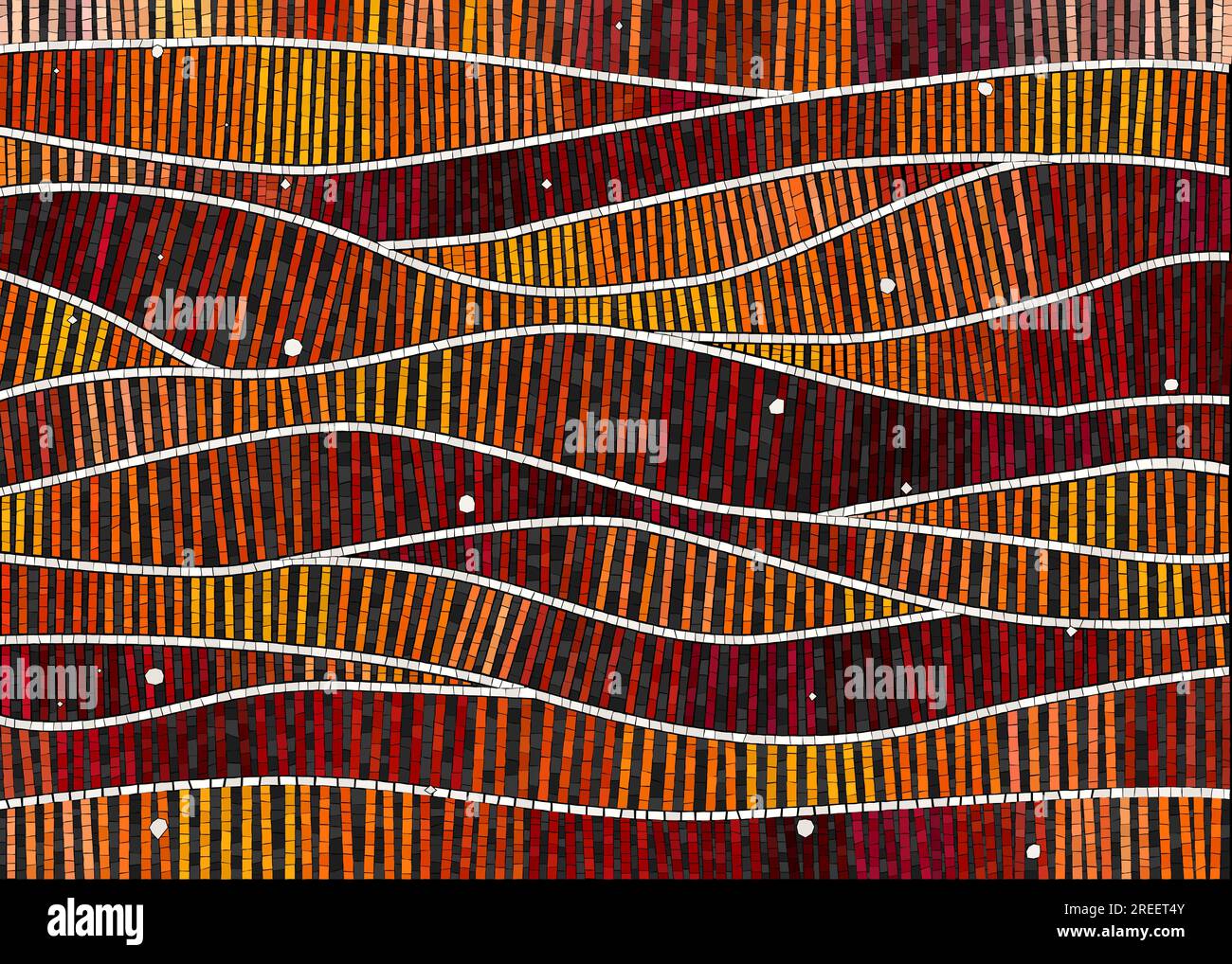 Abstraktes Muster, Vektormosaikhintergrund Stockfoto