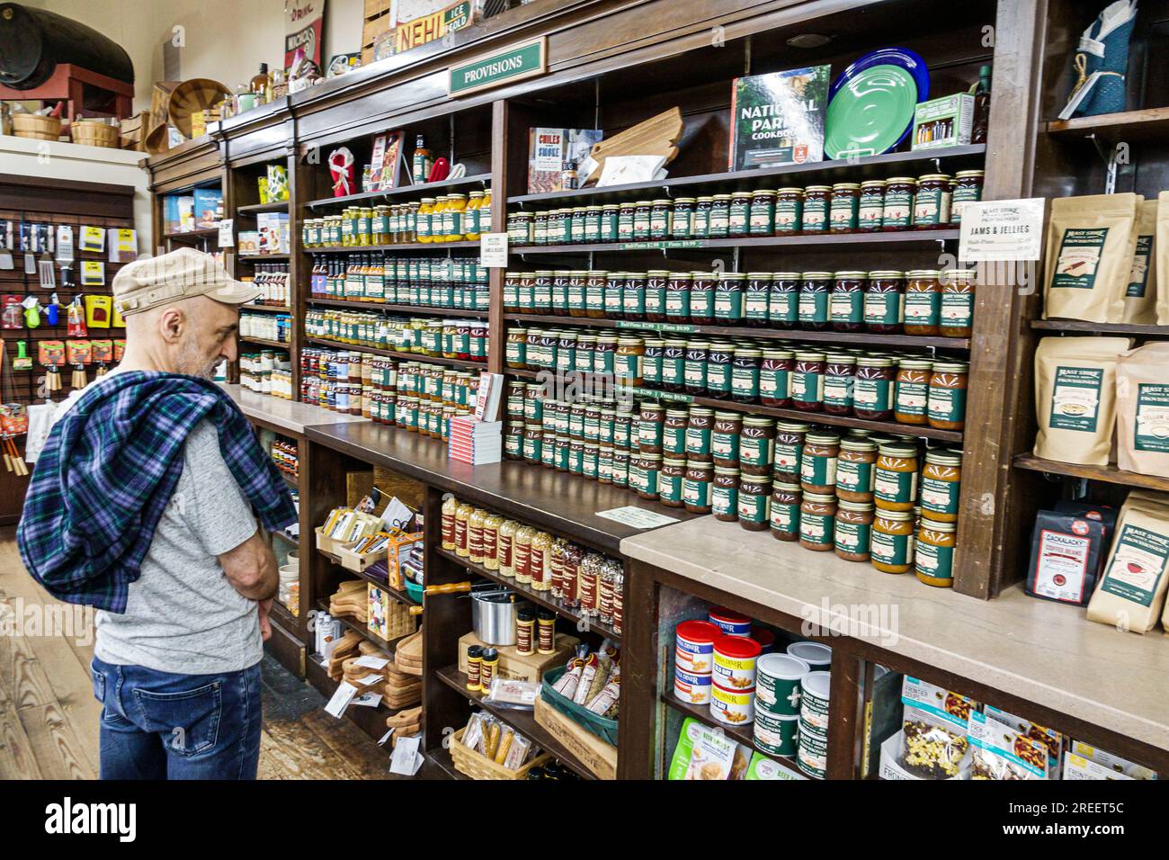 Asheville North Carolina, Mast General Store, innen innen innen, Ladengeschäfte Geschäft Geschäft Geschäft Geschäft Geschäft Geschäft, Händler Markt Markt, Verkauf kaufen, Shopping Sho Stockfoto