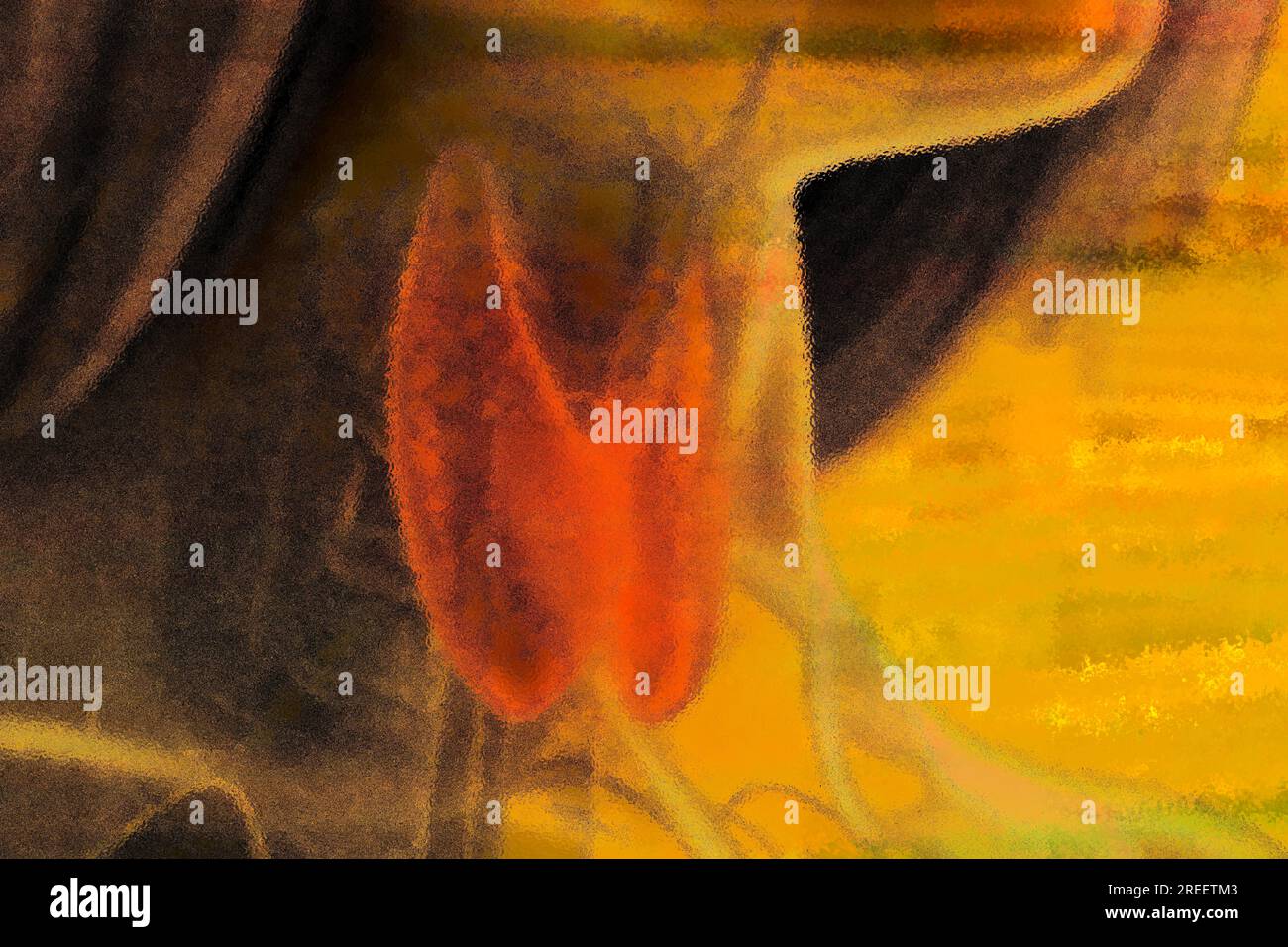 Die Schilddrüse befindet sich im Hals und hat viele Aufgaben in den Bereichen Stoffwechsel, Hormone und Wachstum Stockfoto