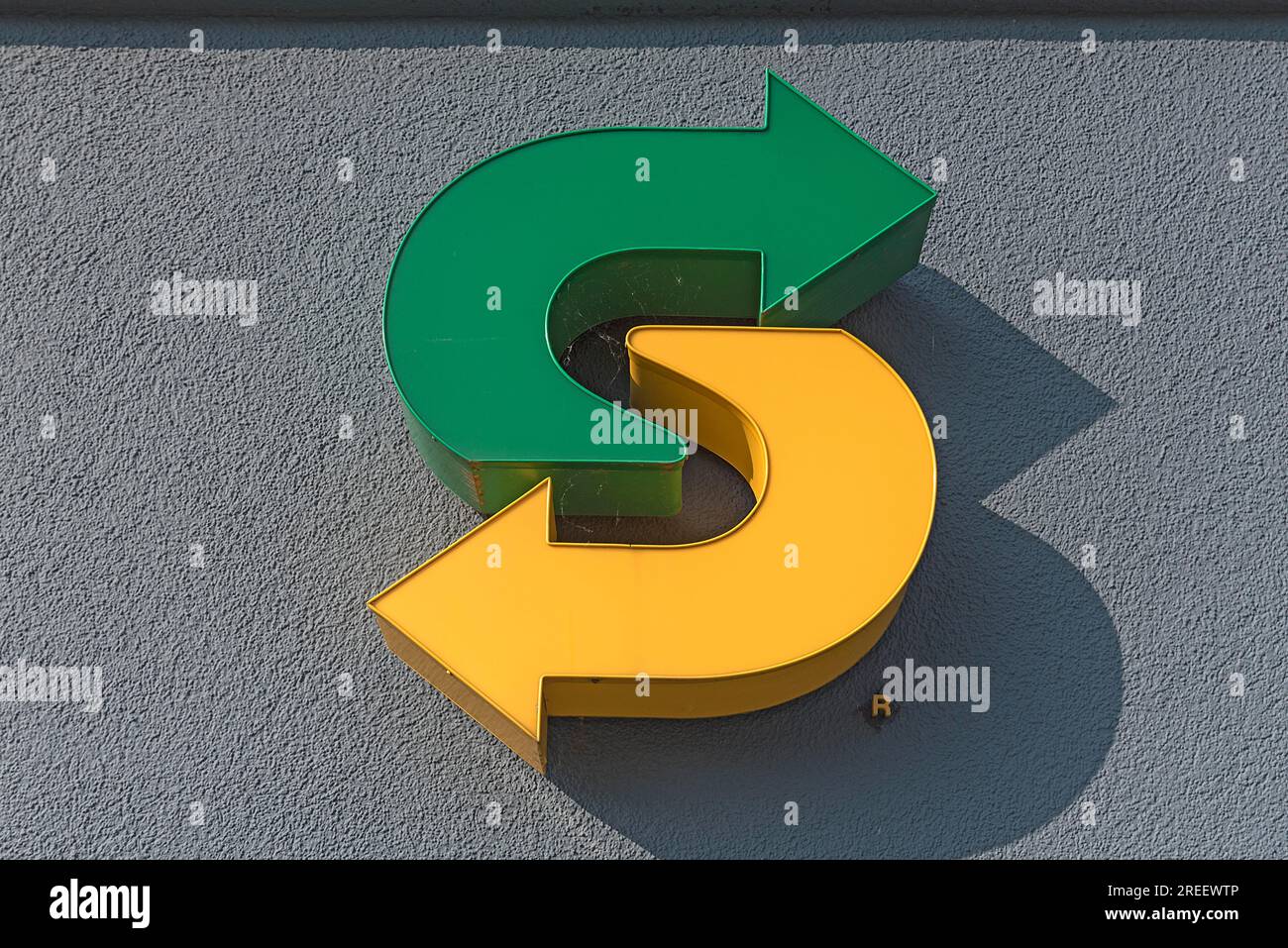 Symbol der Subway-Restaurantkette, Baden-Württemberg, Deutschland Stockfoto