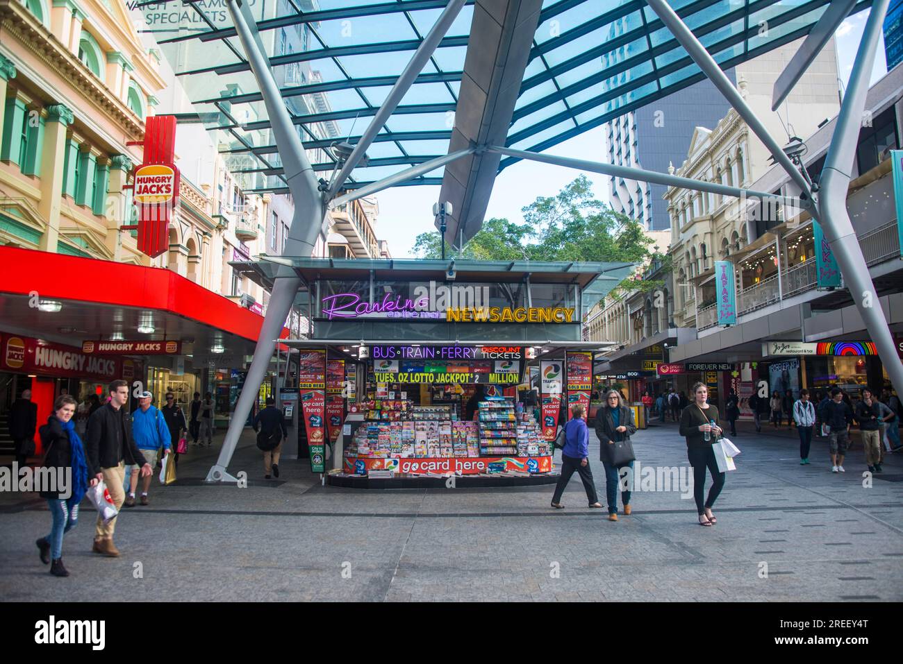 Das zentrale Geschäftsviertel von Brisbane, Queensland, Australien Stockfoto