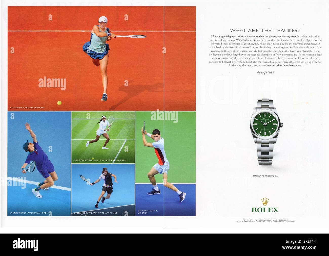 Vogue Magazine Summer 2023 Ausgabe Werbung, Usa Stockfoto