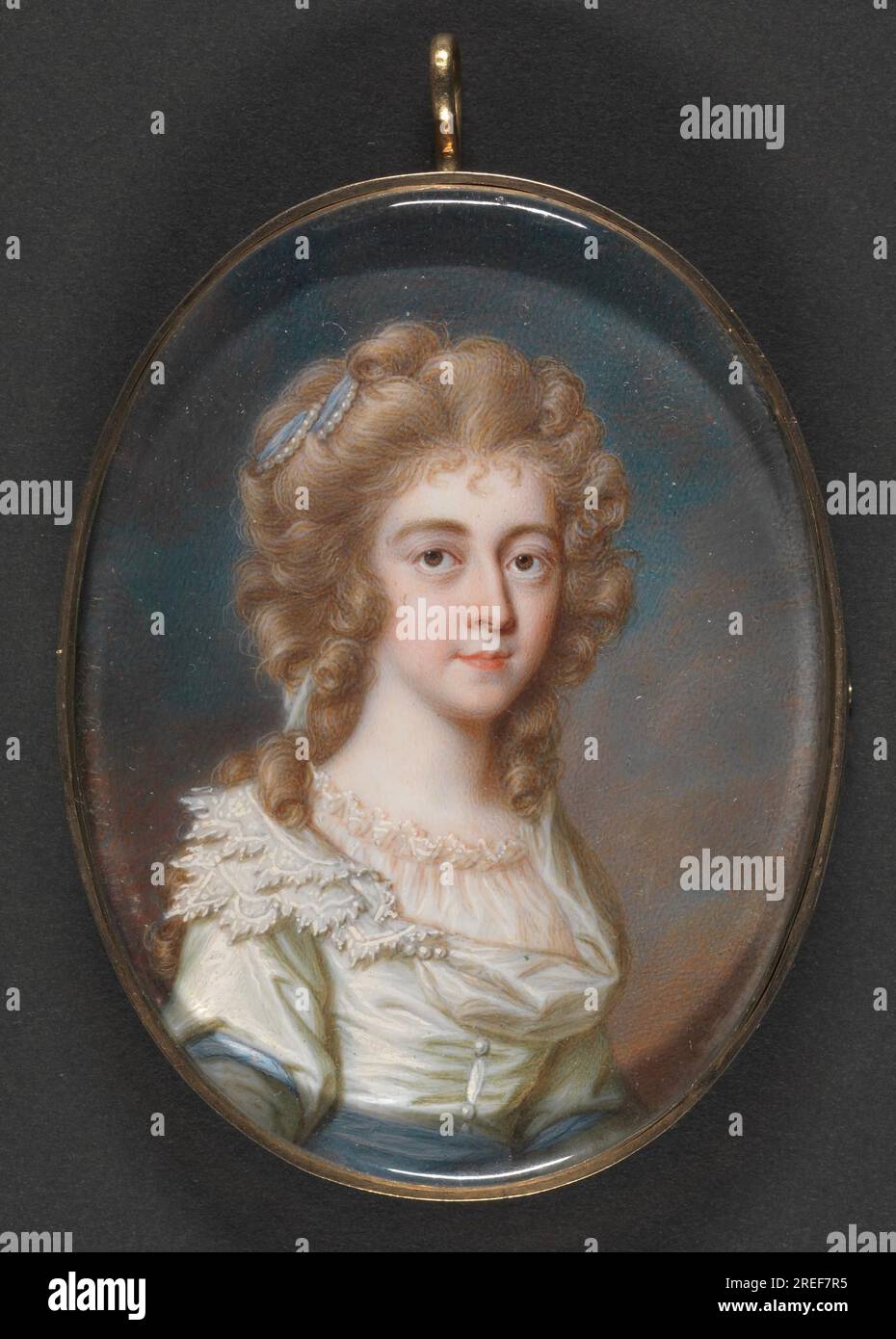 Porträt einer Lady 1781 von James Scouler Stockfoto