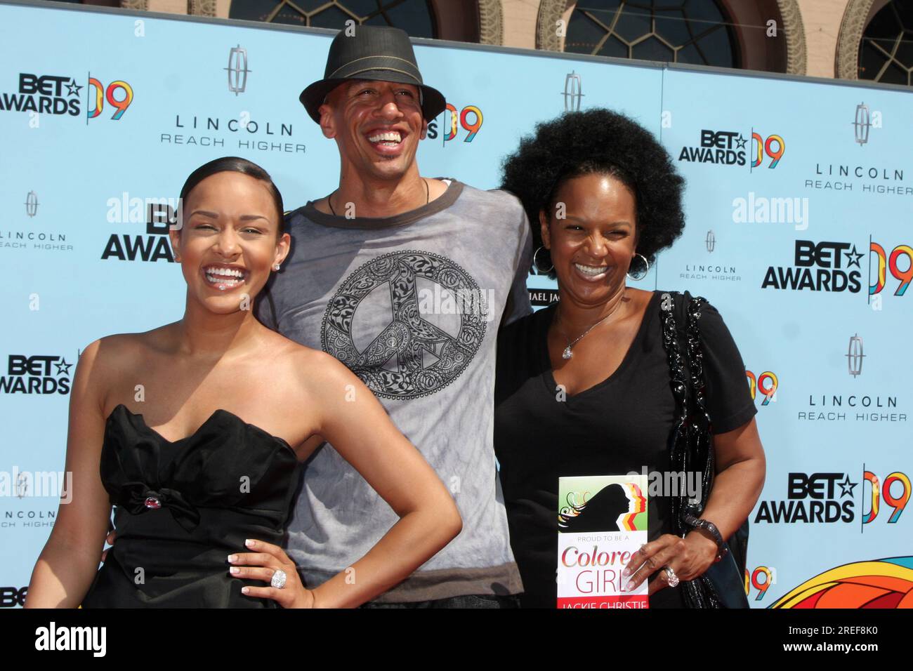 Doug Christie und Jackie & Chani, die am 28. Juni 2009 bei den BET Awards 2009 im Shrine Auditorium in Los Angeles, Kalifornien, ankommen ©2008 Kathy Hutchins / Hutchins Photo Stockfoto