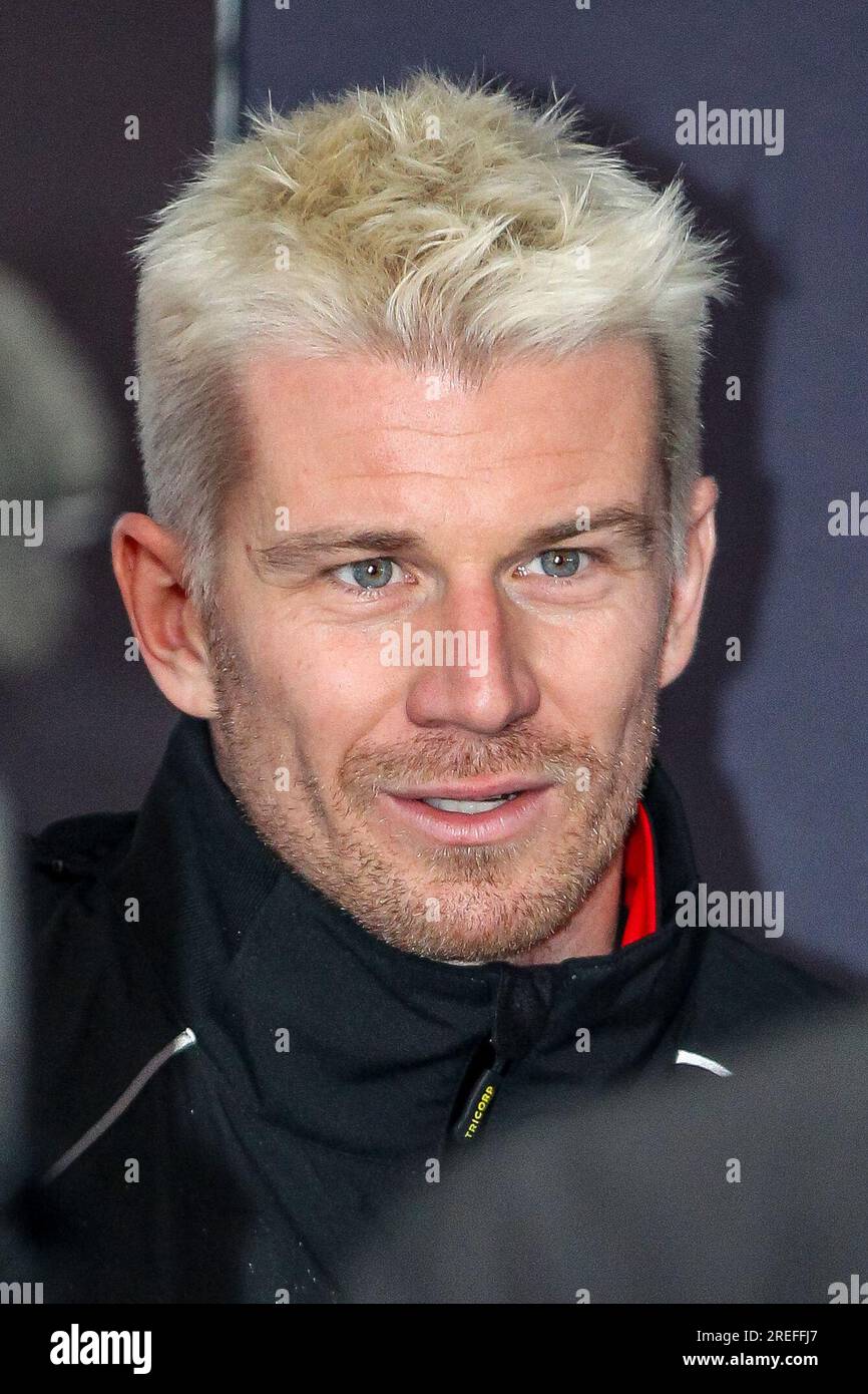 Francorchamps, Belgien. 27. Juli 2023. Nr. 27 Nico HUELKENBERG, GER, Haas F1 Team, Hulkenberg. Formel 1 Belgischer Grand Prix 2023, Formel 1, Grand Prix von Belgien auf der Ardennen-Rennstrecke Spa-Francorchamps, großer Preis von Belgien, Motorsport, Formel1, gebührenpflichtiges Bild, Copyright © Udo STIEFEL/ATP Images (STIEFEL Udo/ATP/SPP) Credit: SPP Sport Press Photo. Alamy Live News Stockfoto