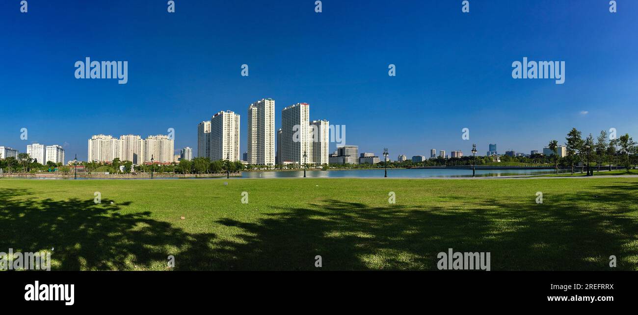 Khu đô Thị Thành phố giao lưu Hà Nội. An Binh City/Geleximco Stockfoto