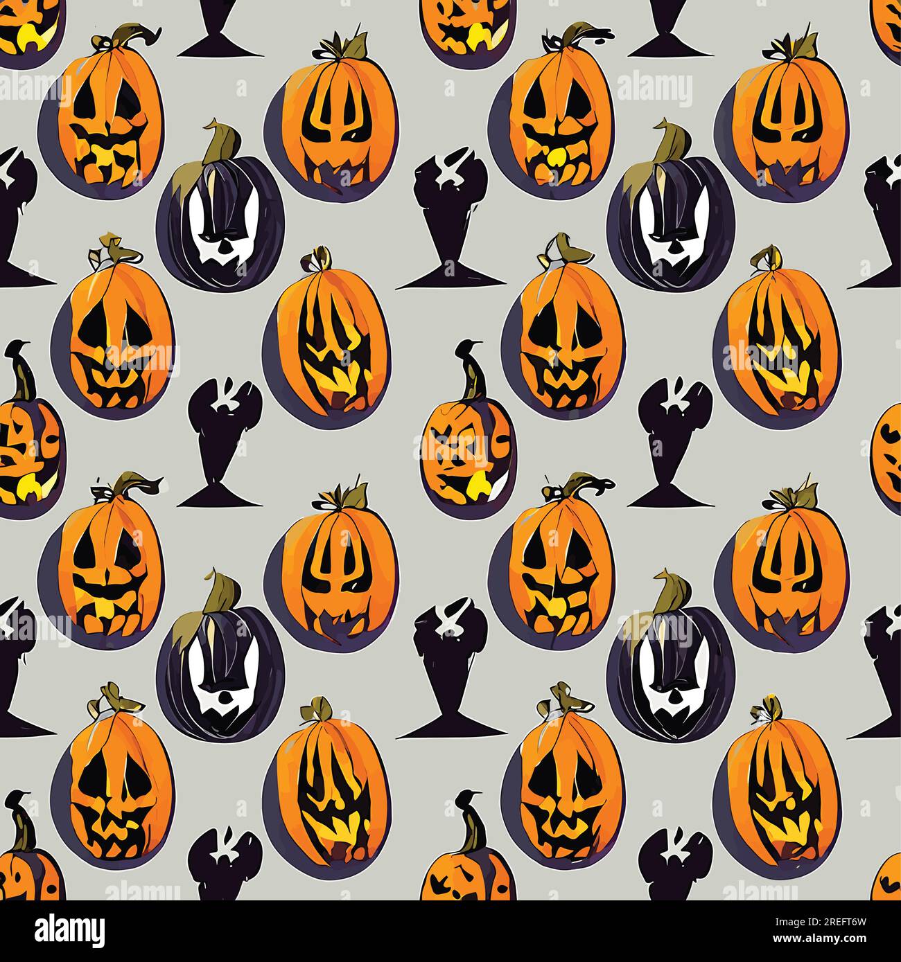 Vektor-halloween-Muster oder nahtloser Hintergrund Stock Vektor