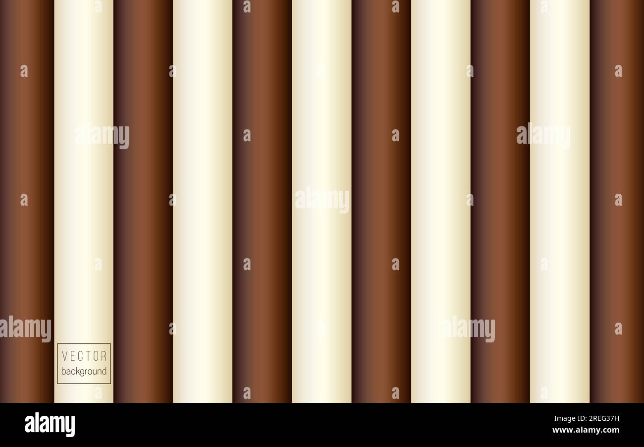 Vektor Schokoladenmilch Vektor Hintergrund der Streifen Stock Vektor