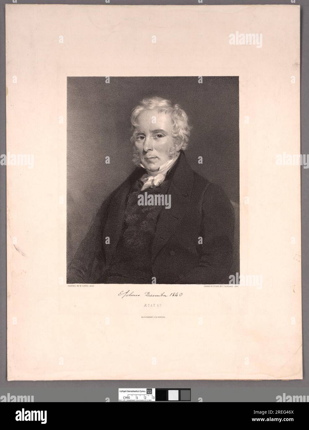 E. Johnes, Dezember 1840 1847 von Thomas Fairland Stockfoto