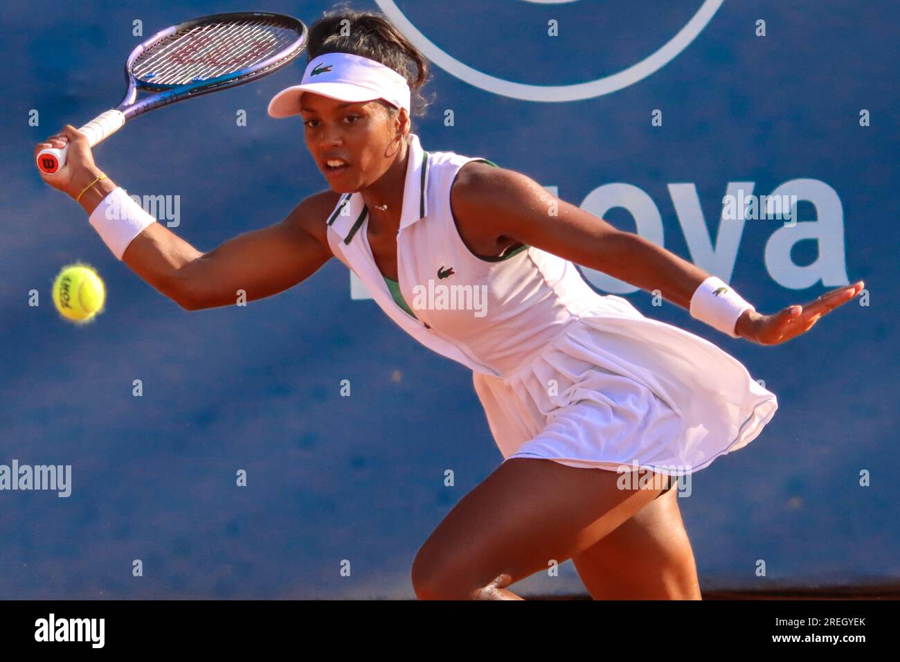 Tessah Andrianjafitrimo während der Palermo Ladies Open 2023. Stockfoto