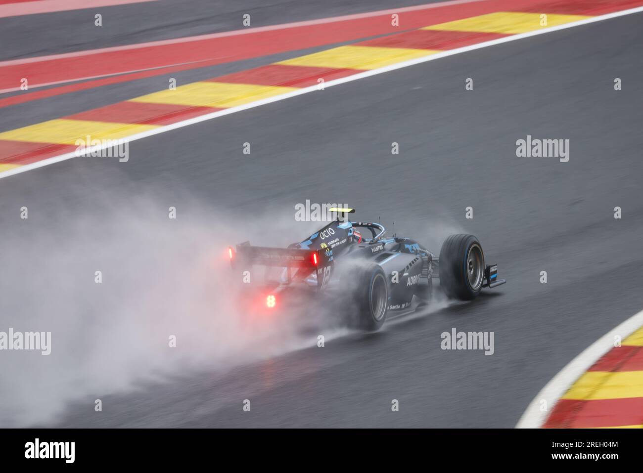 12 LECLERC Arthur (mco), DAMS, Dallara F2, Action während der 10. Runde der FIA-Formel-2-Meisterschaft 2023 vom 28. Bis 30. Juli 2023 auf dem Circuit de Spa-Francorchamps in Stavelot, Belgien Stockfoto