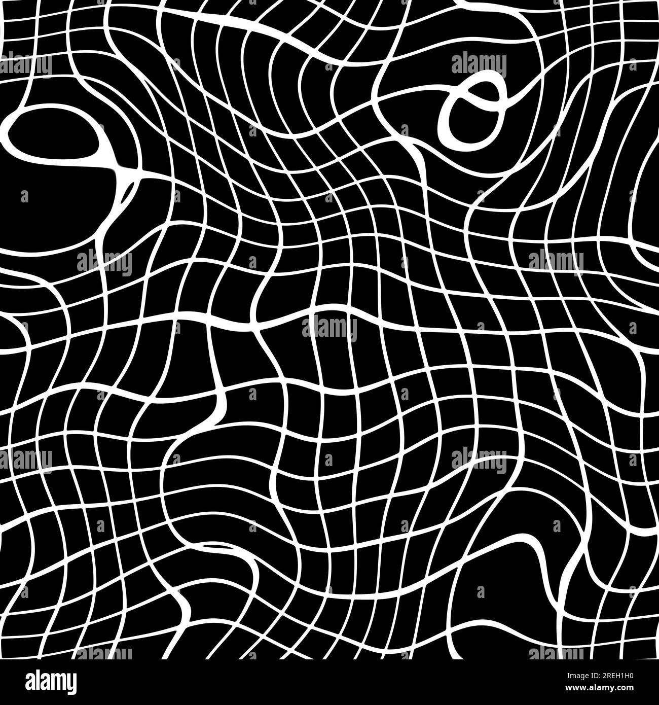 Zarte schwarze, chaotische quadratische Punkte auf weißem Hintergrund nahtloses Muster. Weiches abstraktes geometrisches Muster. Punktiert Flecken, Flecken, Flecken nahtloses Muster Stockfoto