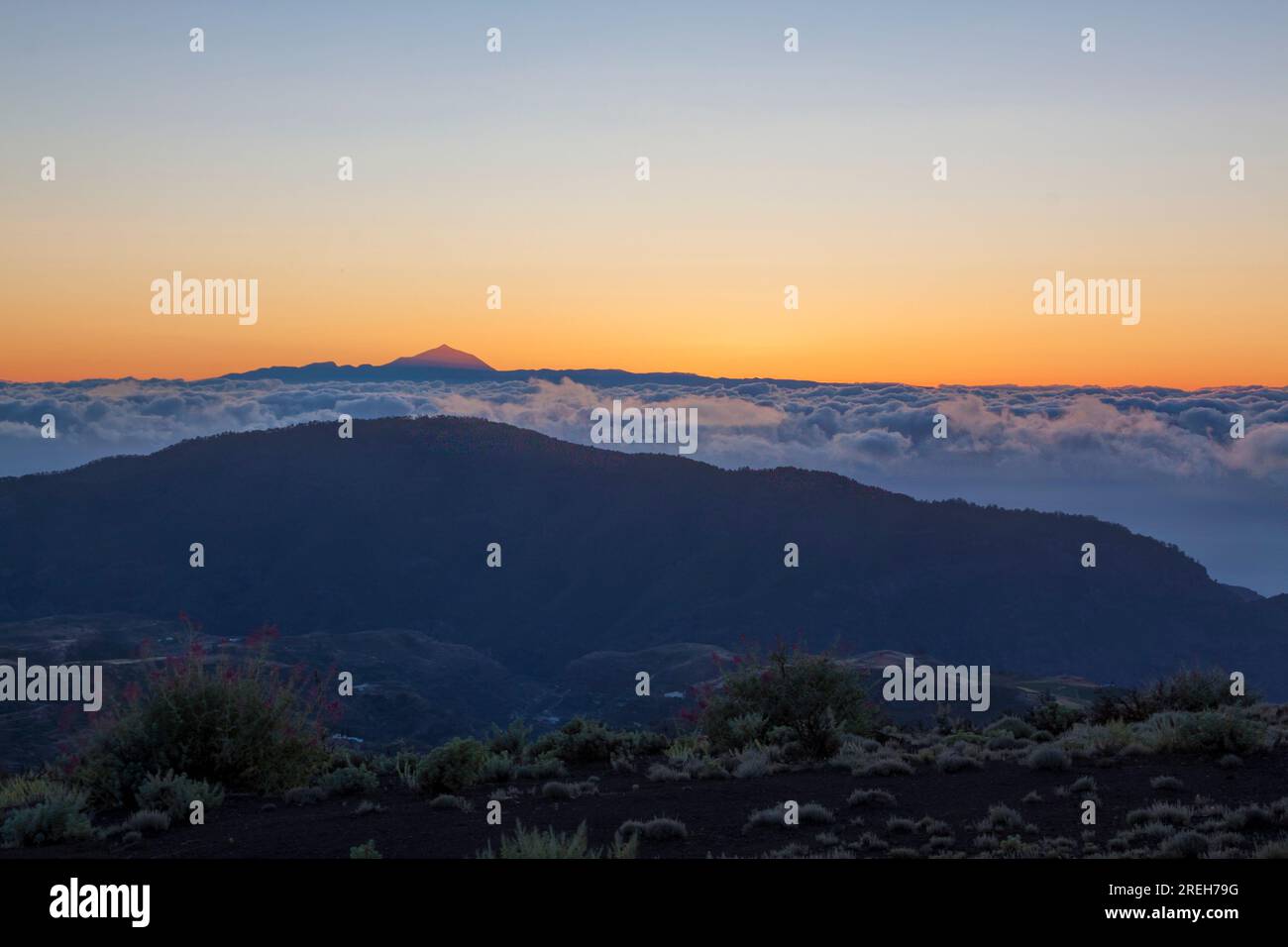 Landschaft des Gipfels von Gran Canaria, Spanien Stockfoto