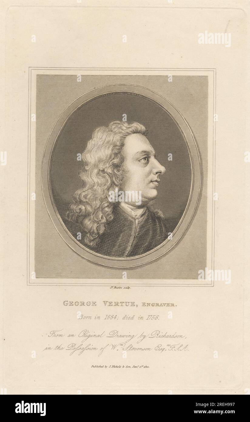 George Vertue, Graviererin 1812 von James Basire Stockfoto