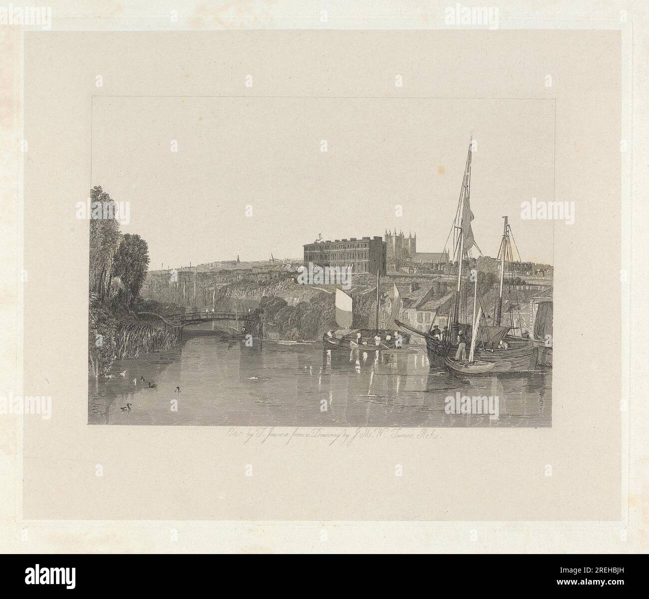 Exeter zwischen 1827 und 1838 von Thomas Jeavons Stockfoto