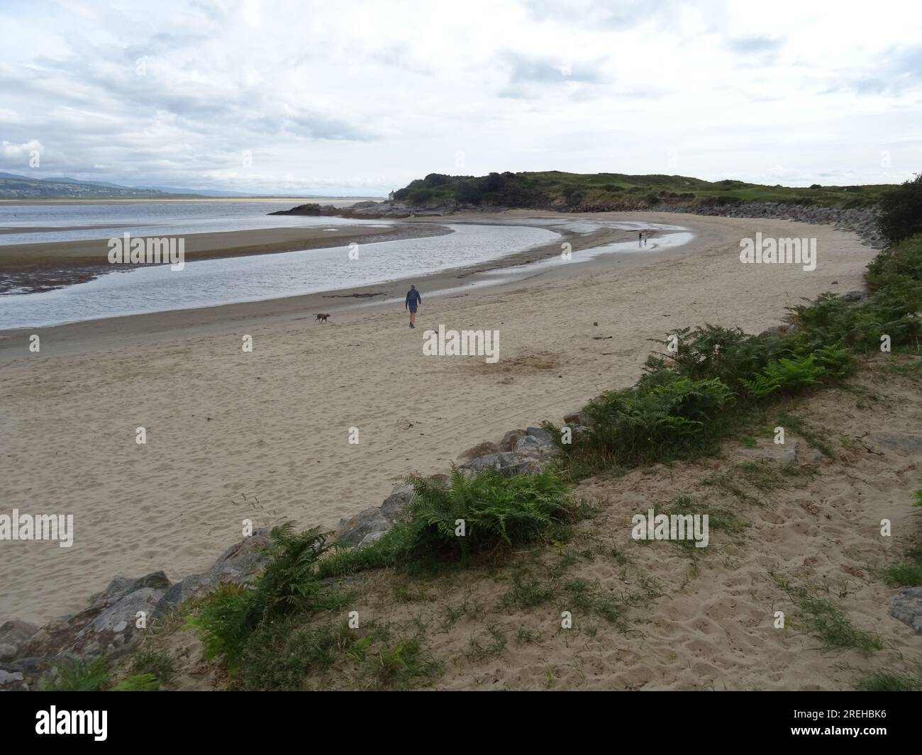 Black Rock Sands Beach, Morfa Bychan, Porthmadog, Gwynedd, Nordwales, Vereinigtes Königreich, Vereinigtes Königreich. Stockfoto