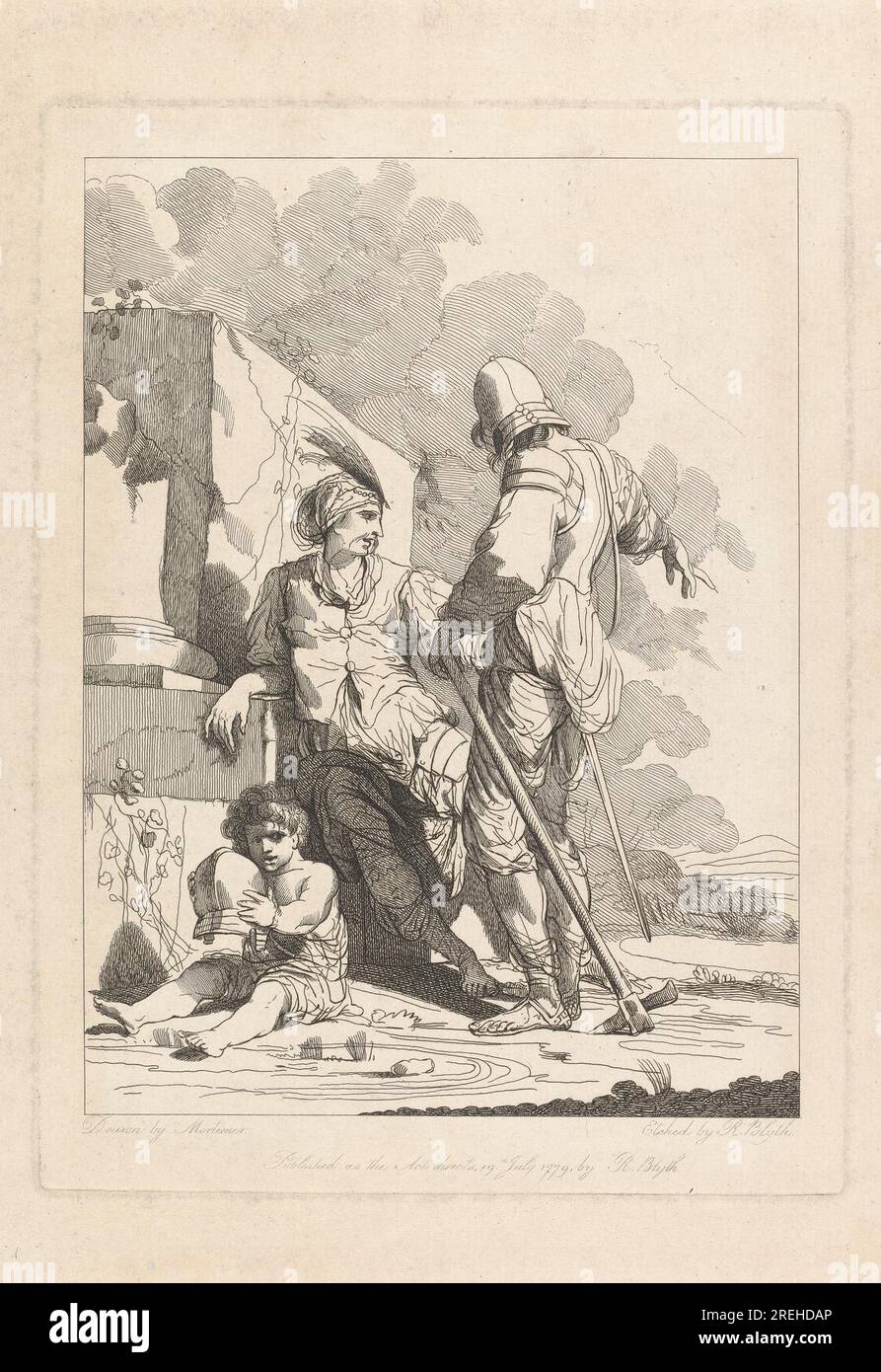 Banditti Conversing 1779 von Robert Blyth Stockfoto