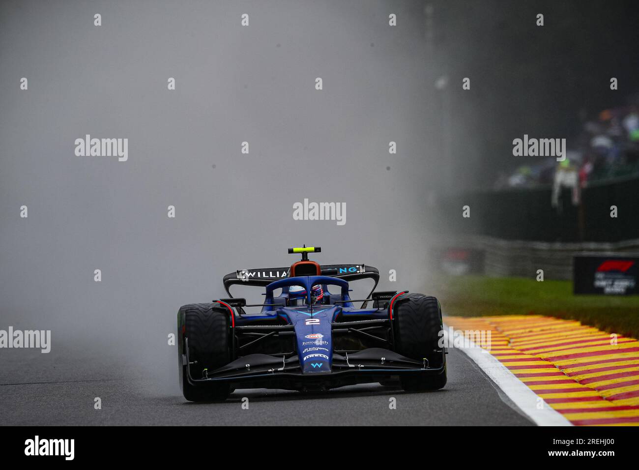 #02 Logan SarSergeant, (USA) Williams Mercedes während der belgischen GP, Spa-Francorchamps 27-30. Juli 2023 Formel 1 Weltmeisterschaft 2023. Stockfoto