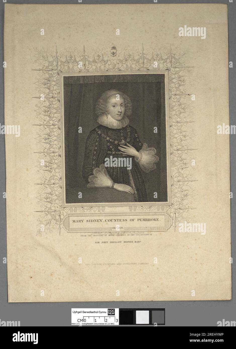 Mary Sidney, Gräfin von Pembroke, etwa 1820, von William Thomas Fry Stockfoto