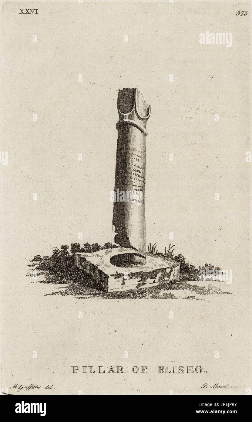 Säule von Eliseg von Moses Griffiths 16. Dezember 2015, 14:56:01 von Moses Griffith Stockfoto