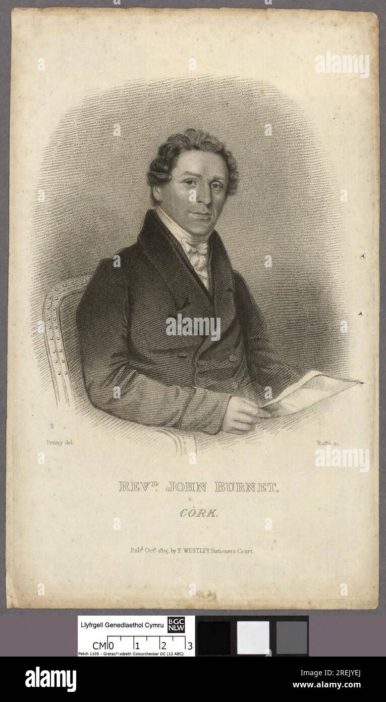 Rev. John Burnet, Cork 1825 von John Roffe Stockfoto