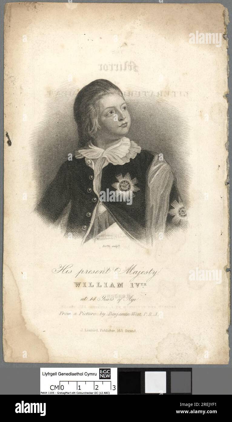 Seine gegenwärtige Majestät William IV., circa 1780, von John Roffe Stockfoto