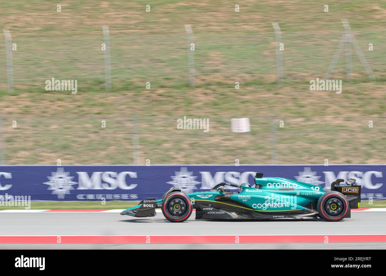 02.06.2023. Montmeló, Spanien, Lance Spaziergang auf dem Circuit de Barcelona-Catalunya auf der Spanischen GP 2023 Stockfoto