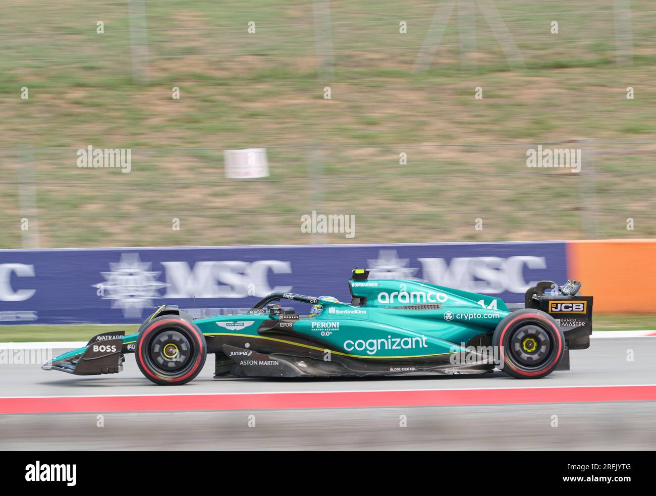 02.06.2023. Montmeló, Spanien, Fernando Alonso auf dem Circuit de Barcelona-Catalunya im spanischen GP 2023 Stockfoto