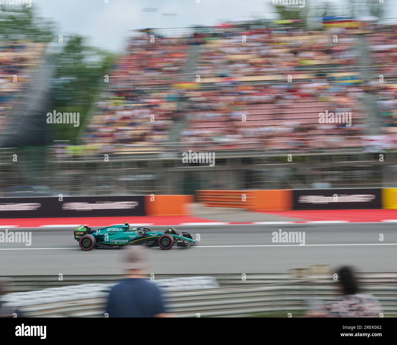 03.06.2023. Montmeló, Spanien, Fernando Alonso in freier Praxis 3 Uhr am Samstag des Grand Prix auf dem Circuit de Barcelona-Catalunya Stockfoto