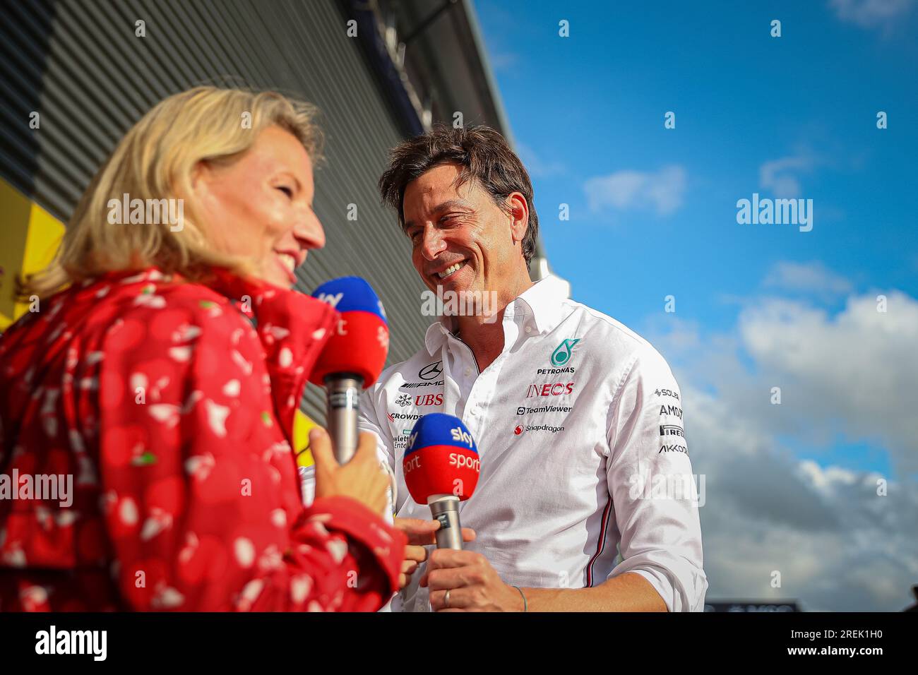 Toto Wolff Executive Director des Mercedes AMG F1 Teams während des belgischen GP, Spa-Francorchamps 27-30. Juli 2023 Formel-1-Weltmeisterschaft 2023. Stockfoto