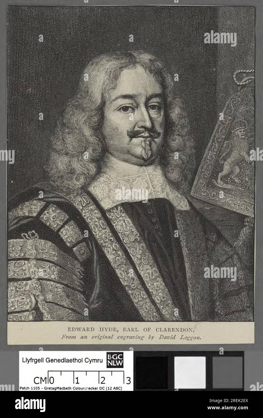 Edward Hyde, Earl of Clarendon aus dem 19. Jahrhundert von David Loggan Stockfoto