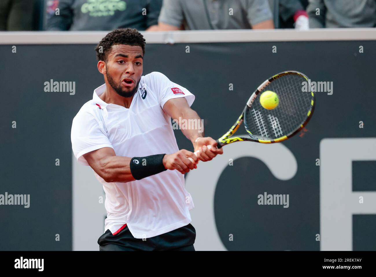 Hamburg, Deutschland. 28. Juli 2023. Tennisspieler Arthur Fils aus Frankreich beim Hamburg European Open 2023. Frank Molter/Alamy Live-Nachrichten Stockfoto