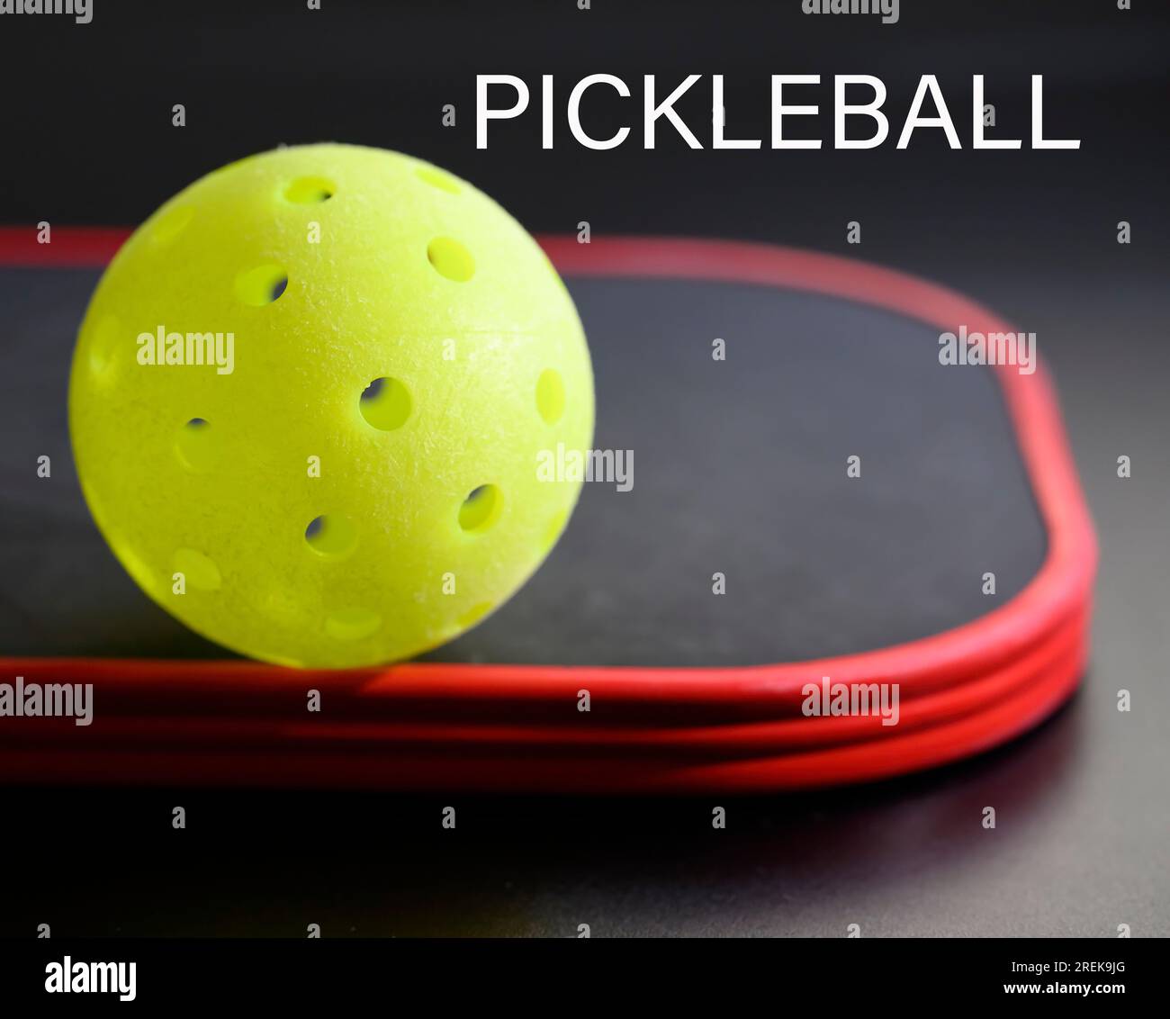 Das Pickleball-Spiel Stockfoto