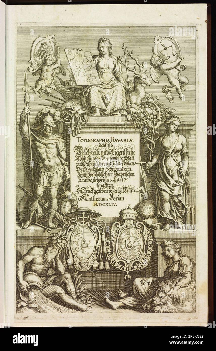 Topographia Germaniae von Matthäus Merian Stockfoto