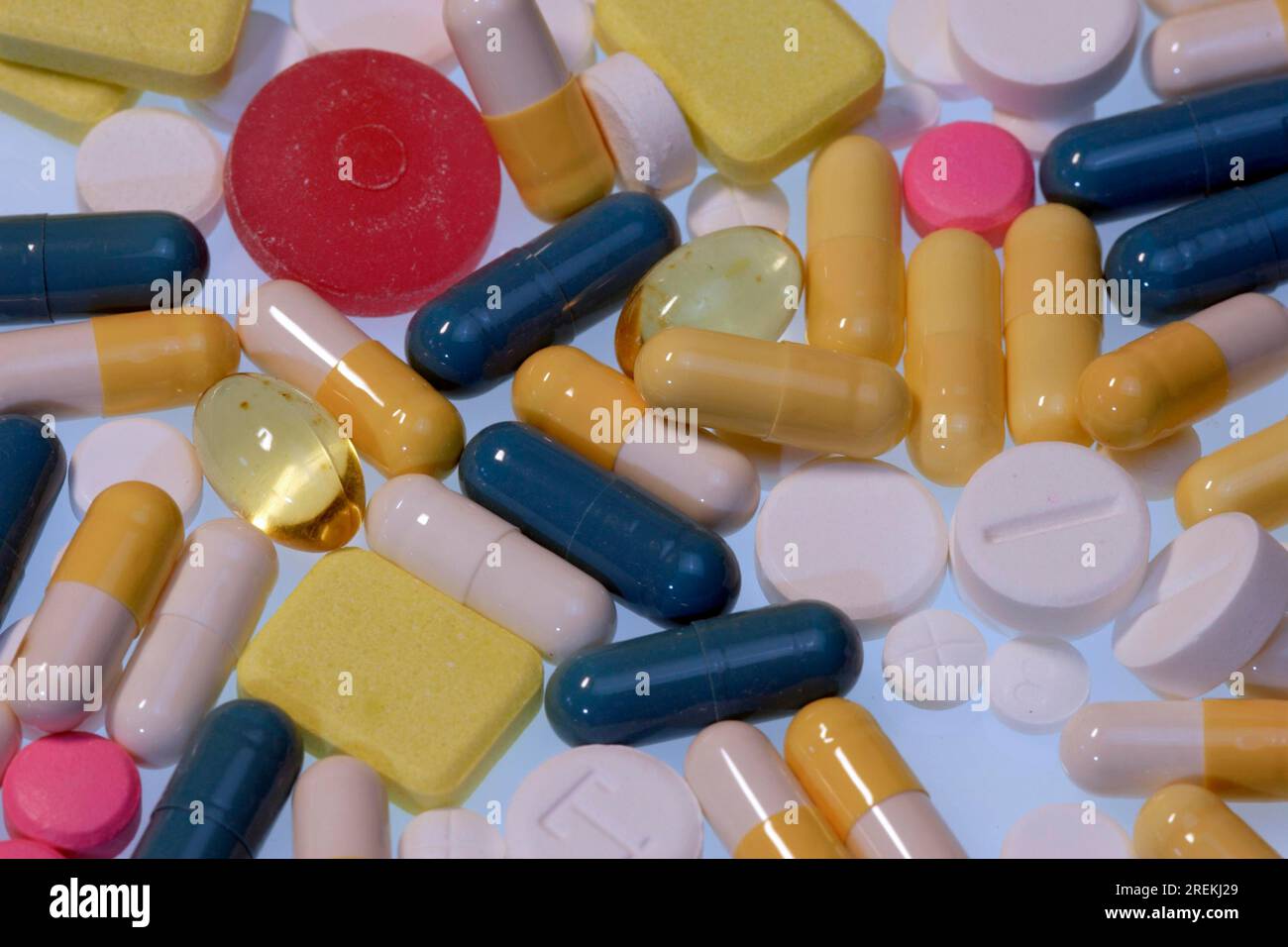 Pillen Medikamente Medikamente Dragees Doping Stockfoto