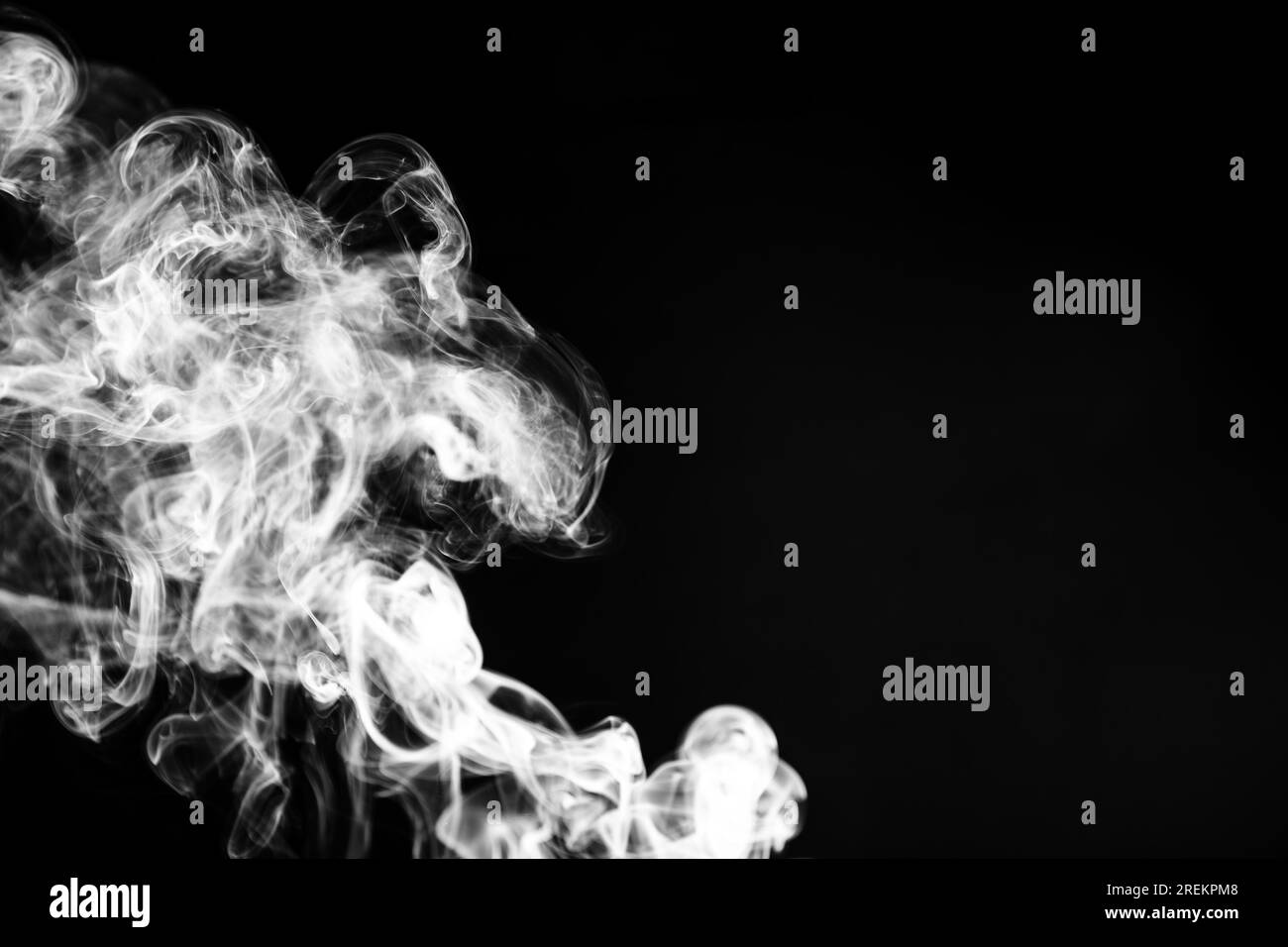 Abstrakter, rauchschwarzer Hintergrund. Auflösung und hochwertige Fotos Stockfoto