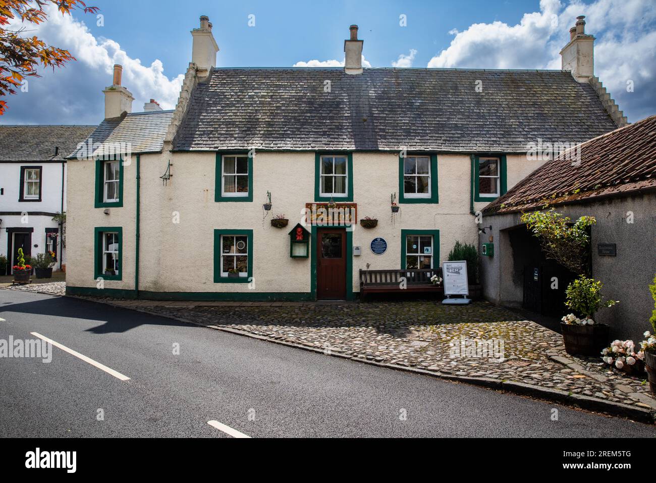 The Red Lion Pub in Culross, Fife, Schottland, Großbritannien Stockfoto