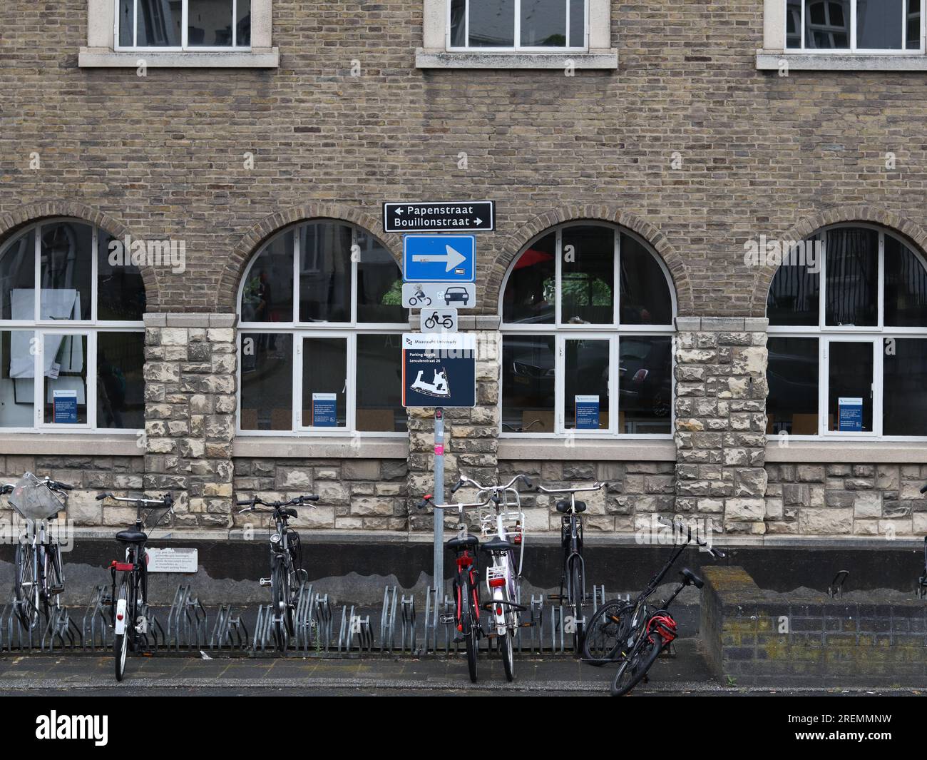 Maastricht Universität in der Bouilonstraat Straße in Maastricht, Niederlande Stockfoto