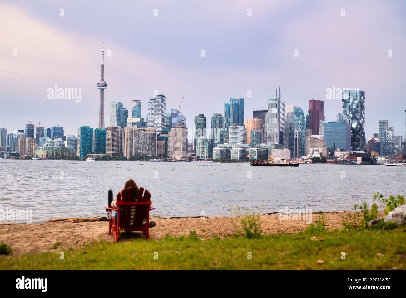 Toronto, Skyline Von Ontario Stockfoto