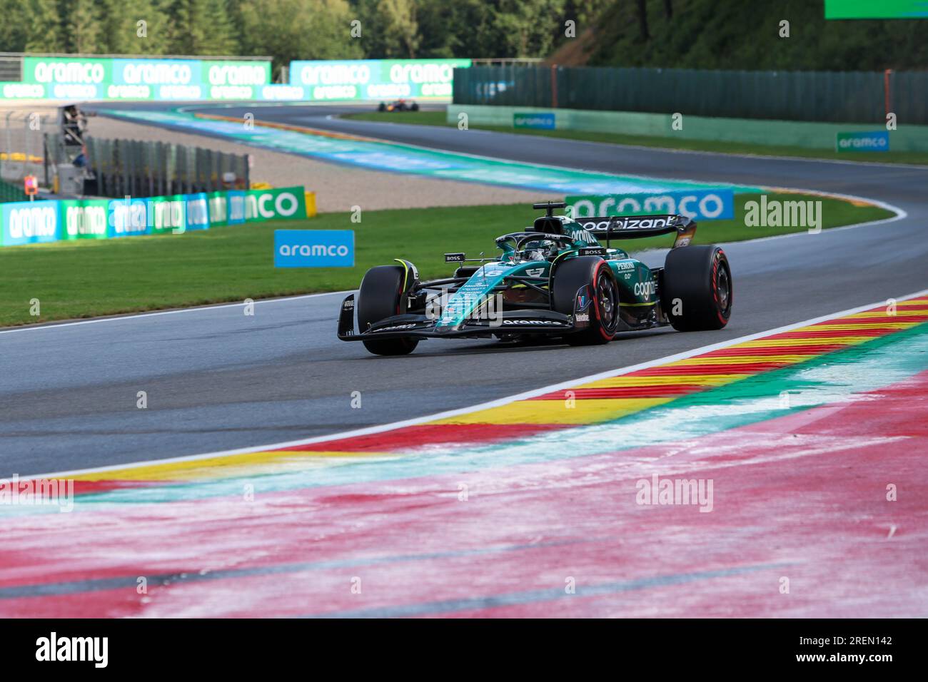 Stavelot, Belgien. 28. Juli 2023. Jul28. Bis 30. 2023. Juli Spa Francorshamps, Belgien während 2023 Formel 1 MSC Cruises Belgischer Grand Prix, Formel-1-Weltmeisterschaft - Qualifikation, Formel-1-Meisterschaft in Stavelot, Belgien, Juli 28 2023 Guthaben: Independent Photo Agency/Alamy Live News Stockfoto
