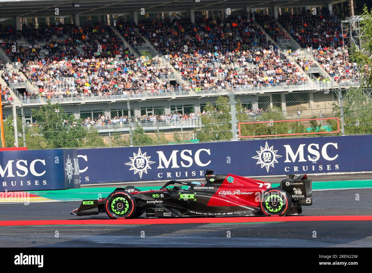 Stavelot, Belgien. 28. Juli 2023. Jul28. Bis 30. 2023. Juli Spa Francorshamps, Belgien während 2023 Formel 1 MSC Cruises Belgischer Grand Prix, Formel-1-Weltmeisterschaft - Qualifikation, Formel-1-Meisterschaft in Stavelot, Belgien, Juli 28 2023 Guthaben: Independent Photo Agency/Alamy Live News Stockfoto