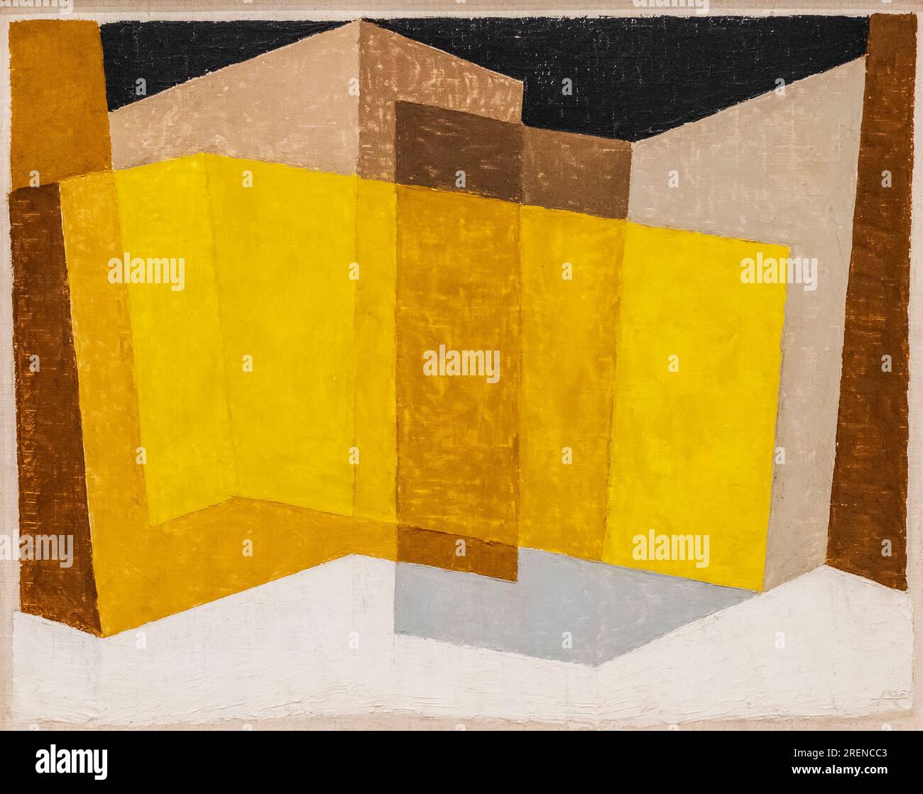 Josef Albers, gleich und ungleich., 1939, Öl auf Masonit, Bauhaus Stockfoto