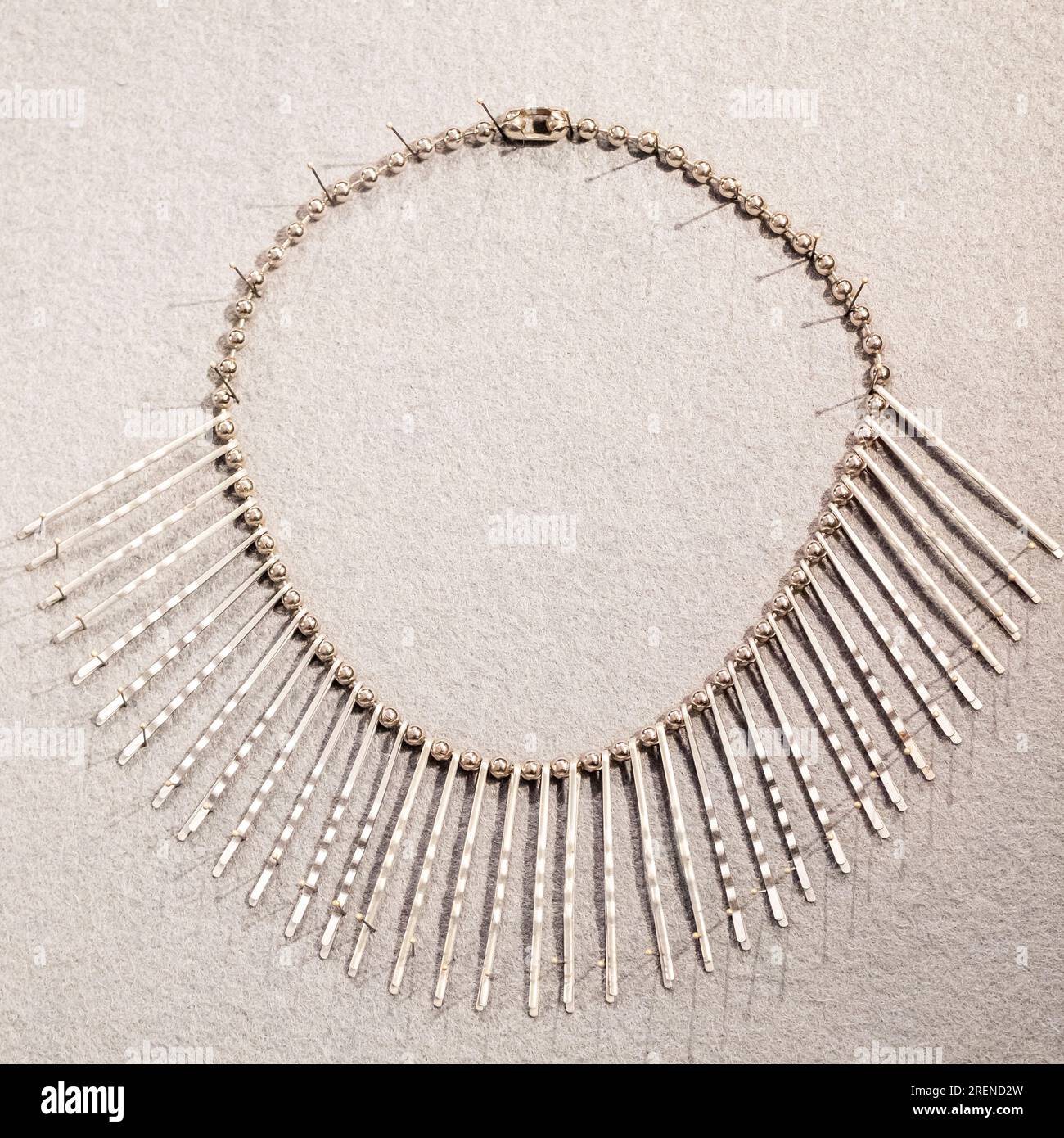 Halskette, 1940, Anni Albers, Bauhaus Stockfoto